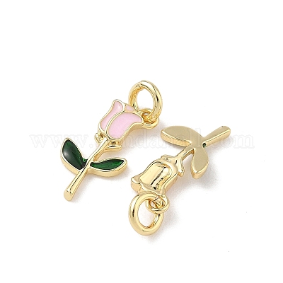 Латунь эмаль подвески&nbsp;KK-Q039-10B-G-1