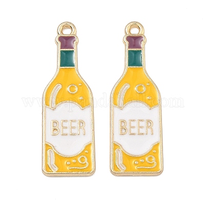 Pendentifs d'émail en alliage&nbsp;FIND-H020-01D-G-1