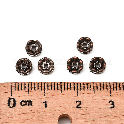 Messing Strass Zwischen perlen&nbsp;RB-A014-L5mm-01R-NF-1
