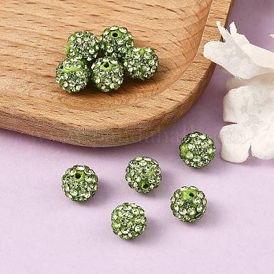 Perles de boule pavé disco &nbsp;X-RB-H258-8MM-214-1