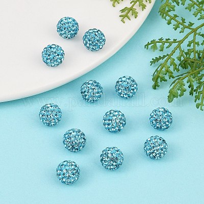 Бусины со стразами&nbsp;RB-H258-HD10mm-202-1