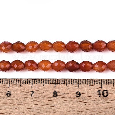 Природного сердолика нитей бисера&nbsp;G-T142-84-1