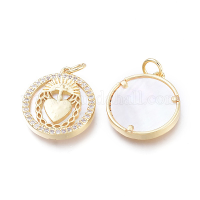 Латунные микро проложить кубического циркония подвески X-KK-I673-36G-1