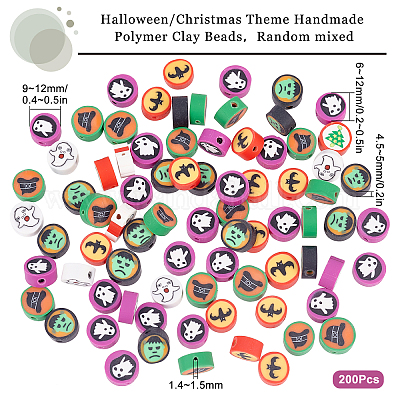 Halloween Beads For Bracelets Charms, DIY Skull Beads For Jewelry