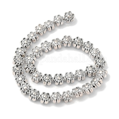 Тибетский стиль цветок сплава шарик нити&nbsp;X-TIBEB-O007-13-NR-1