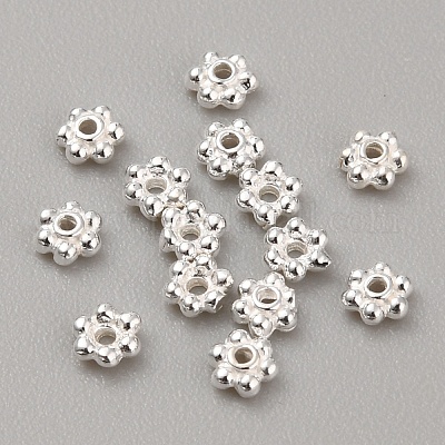 925 стерлингов серебряные шарики Spacer STER-WH0010-15S-1