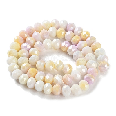 Стеклянные бусины с гальваническим покрытием  LAMP-S068-02P-1