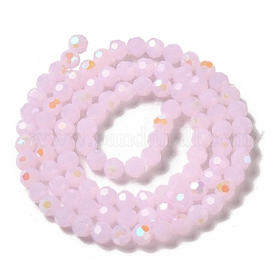 Chapelets de perles en verre imitation jade&nbsp;EGLA-A035-J6mm-L02-1