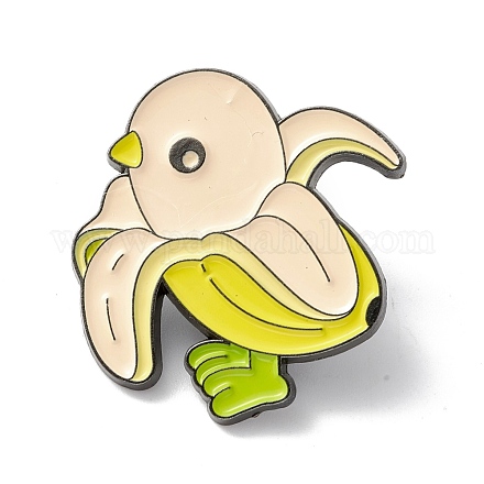 Banana Bird Enamel Pin JEWB-K053-29B-1
