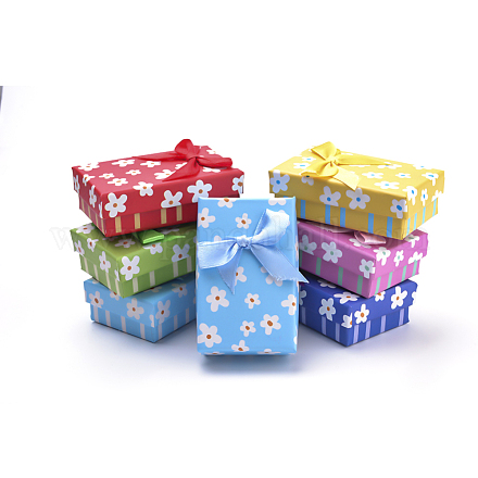 Boîtes de kit de bijoux en carton CBOX-S018-01-1