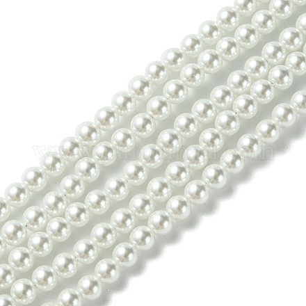 Cuentas de perlas de vidrio ecológicas GLAA-S173-5mm-01-1