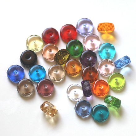 Imitation Austrian Crystal Beads SWAR-F078-6x10mm-M-1