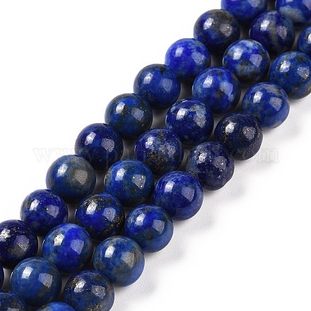 Filo di Perle lapis lazuli naturali  G-P348-01-6mm-1