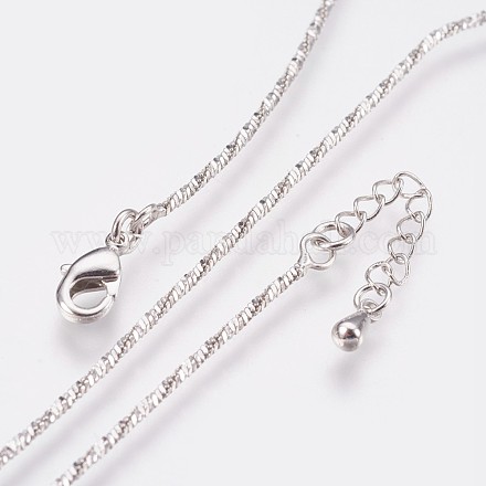 Long-Lasting Plated Brass Chain Necklaces NJEW-K112-12P-NF-1