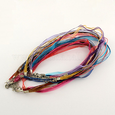 Collar de cuerda múltiple para hacer joyas NJEW-R218-M-1