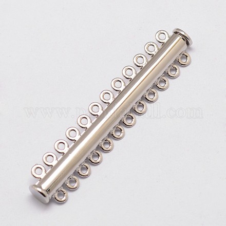 Alloy Magnetic Slide Lock Clasps PALLOY-P103-11P-1