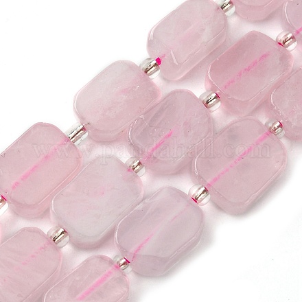 Chapelets de perles en quartz rose naturel G-C098-A15-01-1