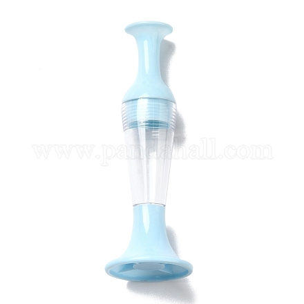 スタンド可能な花瓶 プラスチック ダイヤモンド塗装 ポイントドリルペン  ダイヤモンドを保持できる  ダイヤモンド塗装ツール  ブルー  115x40mm  内径：20.5mm  穴：1.8mm DIY-H156-01A-1