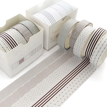 5 rollo de cintas adhesivas decorativas de papel de 5 estilos. TAPE-D001-01C-1