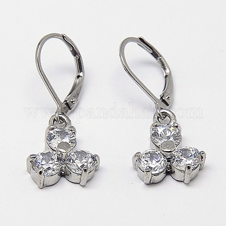 Bling CZ Wedding Earrings for Brides ZIRC-K012-06-1