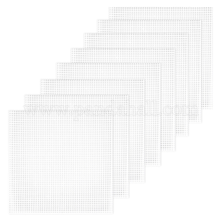 プラスチックメッシュキャンバスシート  刺繍用  アクリル毛糸クラフト  ニットとかぎ針編みのプロジェクト  長方形  ホワイト  210x220x1.5mm AJEW-WH0413-62A-1