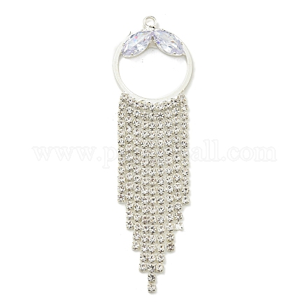 Ciondoli rhinestone in ottone&nbsp;KK-I715-08S-01-1