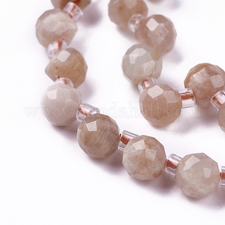 Natürliche sunstone Perlen Stränge G-I246-02-1
