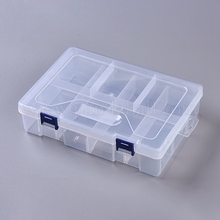 Boîtes en plastique d'organisateur de double couche CON-WH0069-88-1
