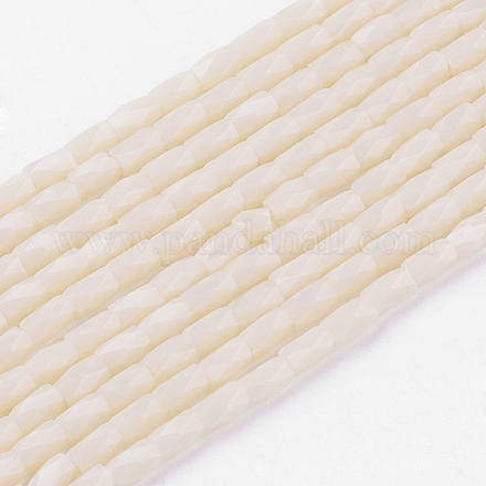 Opaque Color Glass Beads Strands GLAA-P035-5x3mm-A07-1