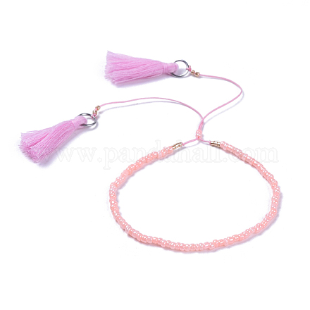 Adjustable Nylon Thread Charm Bracelets BJEW-JB04378-02-1