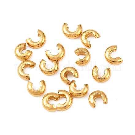 Крышки для обжимных бусин из нержавеющей стали 304&nbsp;STAS-L215-10G-A-1