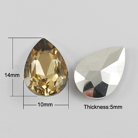 Diamante de imitación de cristal en punta RGLA-Q001-2-1