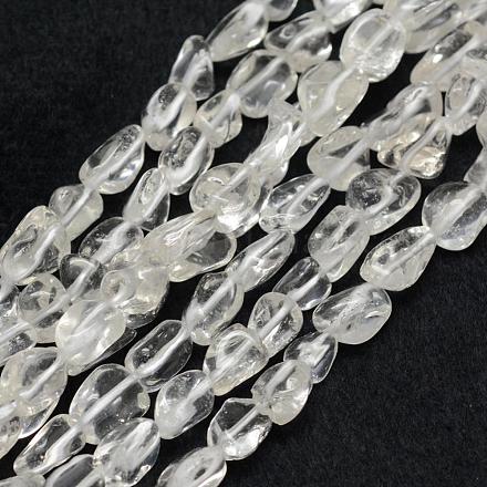 Chapelets de perles en cristal de quartz naturel G-F521-47-1