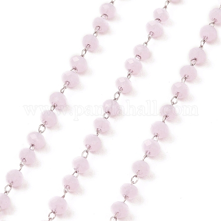 Chaîne de perles rondes en verre CHS-B003-01A-1