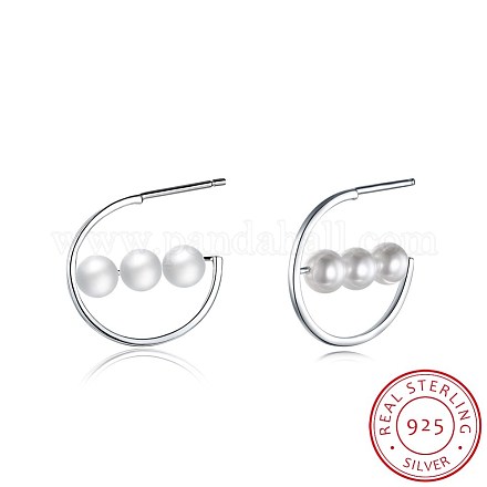 Orecchini alla moda 925 orecchini in argento sterling EJEW-BB20958-1