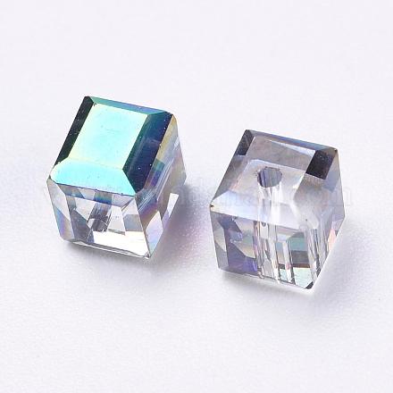 Abalorios de cristal austriaco de imitación SWAR-F074-6x6mm-31-1