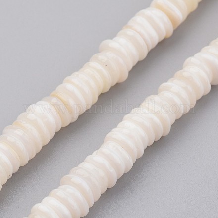 Hebras de perlas shell naturales BSHE-P021-05-1
