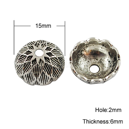 Tibetische Perlen Kappen & Kegel Perlen TIBEP-35089-AS-NR-1