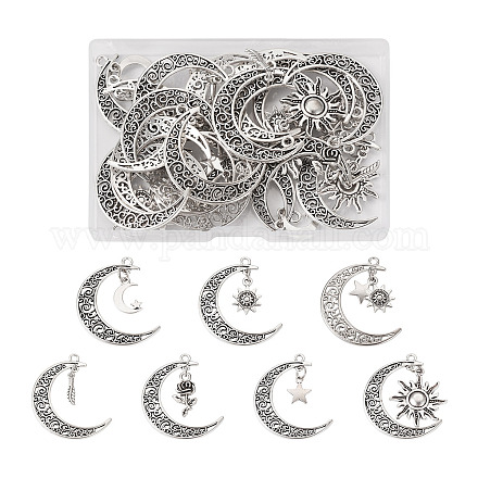 Подвески из цинкового сплава в тибетском стиле FIND-PJ0001-25-1