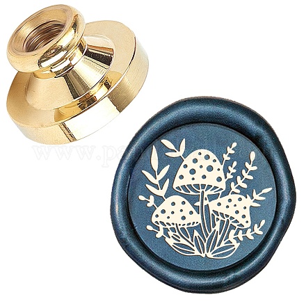 Wax Seal Brass Stamp Head AJEW-WH0209-560-1