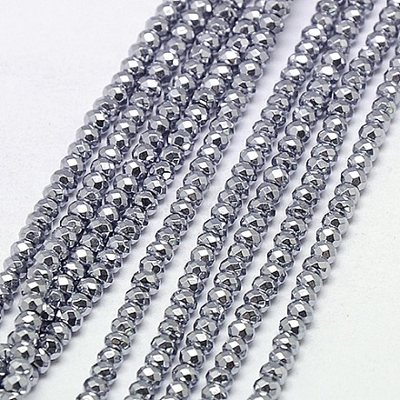 Electroplate Non-magnetic Synthetic Hematite Beads Strands G-J160-A-01-1