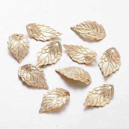 De hojas colgantes de bronce filigrana KK-M191-21-1
