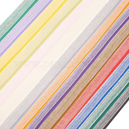 Superfindings 14 yards bandeaux de livre en polyester plat bandeaux de reliure de livre ruban de décoration de livre en coton moyen 1/2 pouces (13~15x1mm) pour la reliure SRIB-FH0001-03-1