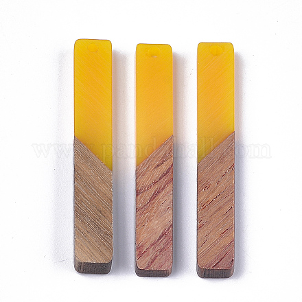 Grandes colgantes de resina y madera de nogal X-RESI-S358-39A-1