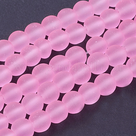Chapelets de perles en verre transparent GLAA-S031-6mm-20-1