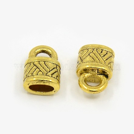 Tibetan Style Alloy Cord Ends X-GLF10823Y-NF-1