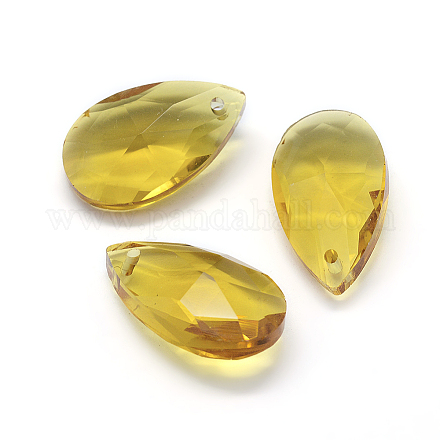 Faceted Glass Pendants GLAA-F069-L-A14-1