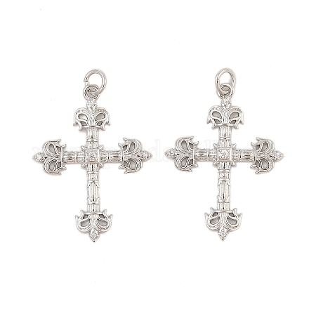 Латунные микро проложить кубического циркония подвески KK-L223-007P-1