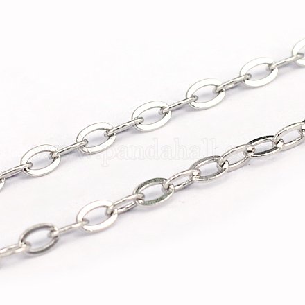 304 Stainless Steel Cable Chains CHS-L001-57-0.5mm-1