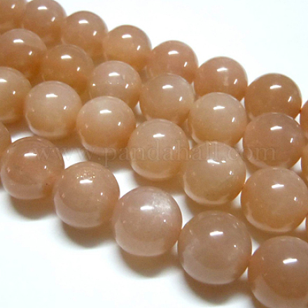 Chapelets de perles de sunstone naturelle naturelles G-G448-12mm-12-1